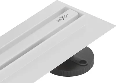 Image de Mexen Flat 360° Slim caniveau linéaire pivotant 50 cm, blanc - 1241050