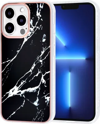 Produktbild von UNIQ Accessory iPhone 13 Pro TPU Back Cover - Marble Black