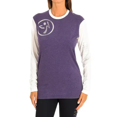 Imagen del producto de Sudadera deportiva de manga larga para mujer Zumba, modelo Z2T00136, con cuello redondo