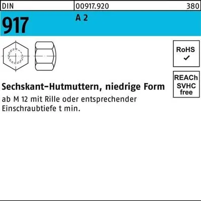 Produktbild von Reyher  Sechskant-Hutmuttern DIN 917 A 2 M 30 A 2 (1 Stück)