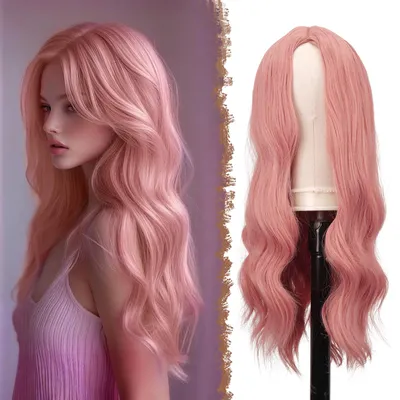 Immagine prodotto di Parrucca lunga e riccia, 60 cm, sintetica, per cosplay