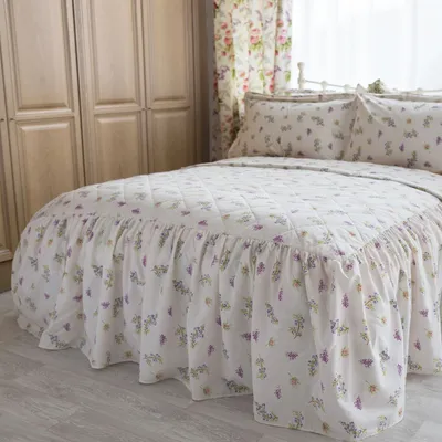Image de Belledorm - Couvre-lit "Delphine" BM361 (Lit simple) (Blanc/Jaune/Rose)