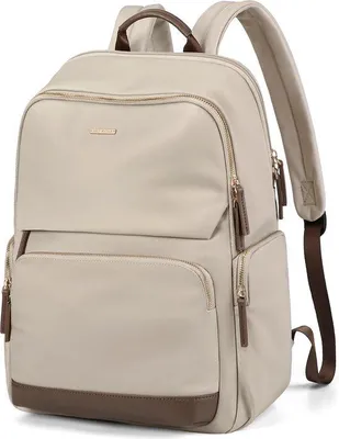 Immagine prodotto di Zaino da laptop Unyqoos® da donna – zaino da giorno e da scuola con scomparto per laptop da 15,6 pollici, antifurto, realizzato in nylon idrorepellente (29x43x12 cm), con 4 scomparti