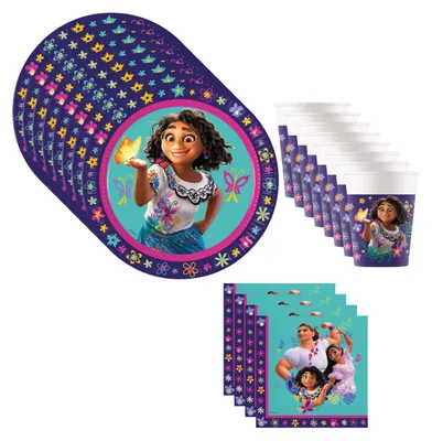 Produktbild von Encanto Mirabel Party Deko Set 36 teilig Kindergeburtstag Geschirr