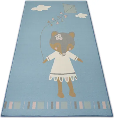 Obrázek produktu pro KOBEREC pro děti LOKO Myš modrý protiskluzový modrý 160x220 cm