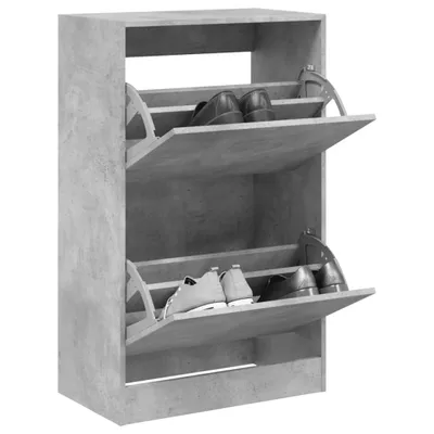 Obrázek produktu pro Botník betonový šedý 60x34x96,5 cm materiál na bázi dřeva