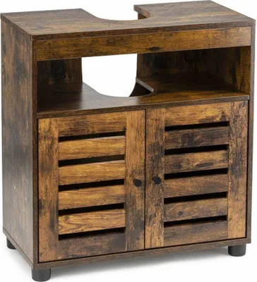 Produktbild von Waschtischschrank LOFT Badezimmermöbel braun 60x63x30 cm Deko