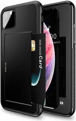 Produktbild von DUX DUCIS Pocard Series Back-mit Kartenfach iPhone 11 Pro Max schwarz