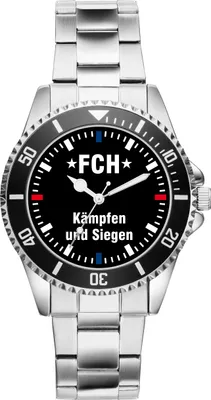 Produktbild von KIESENBERG Herrenuhr Armbanduhr Heidenheim Geschenk Fan Artikel Zubehör Fanartikel Analog Quartz Uhr 2316