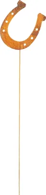 Produktbild von Edelrost Gartenstecker Hufeisen 64 cm Rost Gartendeko Metall Gartendekoration
