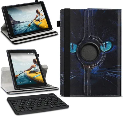 Produktbild von Tablet Tasche für Medion Lifetab E10713 Hülle Schutzhülle Bluetooth Tastatur Farben:Motiv 10