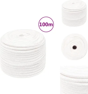 Produktbild von vidaXL Bootsseil Weiß 14 mm 100 m Polypropylen -  Seile