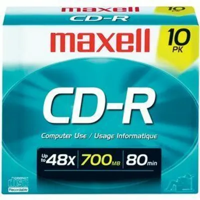 Produktbild von Maxell MAX-CRD19SC, 52x, CD-R, 700 MB, 10 Stück(e)