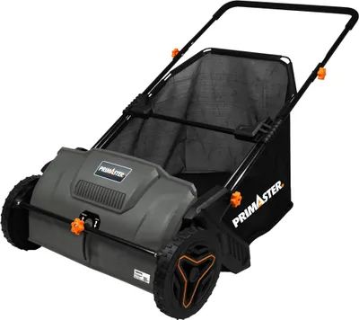 A product shot of a lawn scarifier/aerator.