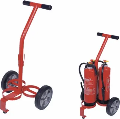 Produktbild von Transportwagen für 3 Feuerlöscher Löschwagen mobile Löschstation