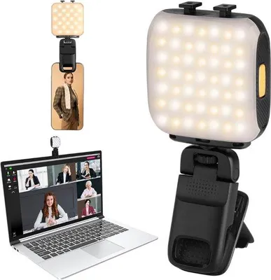 Obrázok produktu pre LED svetlo pre videokonferencie s 3 režimami – nabíjateľná videolampa pre fotografovanie a prácu na diaľku