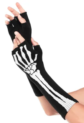 Produktbild von Fingerlose Skeletthandschuhe