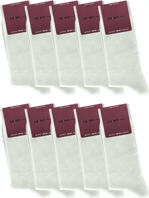 Produktbild von ca·wa·so Socken aus 100% Baumwolle | Beste Qualität, Perfekte Passform | Damen (10 Paar), Beige / 39 - 42