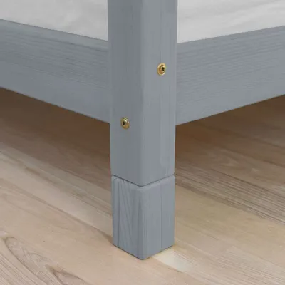 Produktbild von Set of Additional Wooden Legs FOOTS - Grey - 10 cm - For beds up to 120 cm wide (4 pcs)