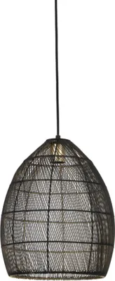 Produktbild von Light & Living - Hängeleuchte Meya - Schwarz - Ø30cm Hängelampe - Esstischlampe - Wohnzimmerlampe - Schlafzimmerlampe - Wohnzimmer
