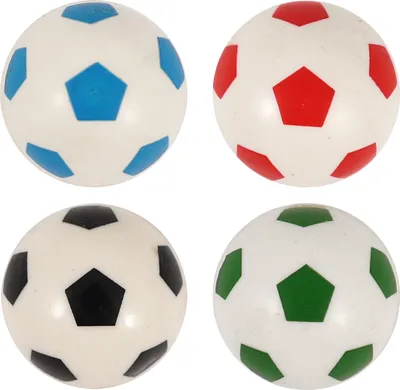 Produktbild von 8x Flummi Fußball Springball Dopsball bunt 32 mm Mitgebsel Geburtstag
