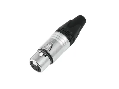 Produktbild von trik NC5FXX, XLR, Schwarz, Metallisch, Weiblich, Gerade, Silber, IP40