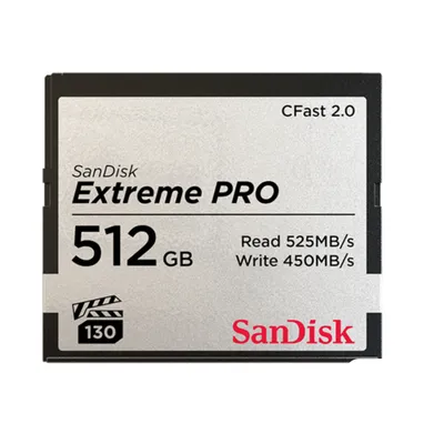 Produktbild von SanDisk Extreme PRO CFast 2.0 Speicherkarte – 512 GB