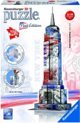 Produktbild von Empire State Building Flag Edition 3D Puzzle-Bauwerke