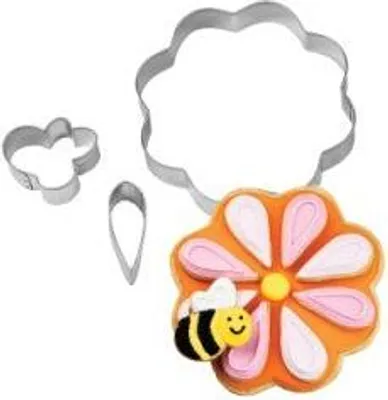 Produktbild von Blumen Keks Ausstecher Set mit Bienchen