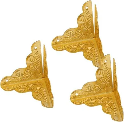 Produktbild von Schmuckkästchen mit 12 Fächern, goldfarben, Eisenkante, Dekorativ