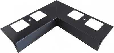 Produktbild von Renoplast Aluminium Traufprofil K35 Keramikboden, Innenecke 90°, Graphit