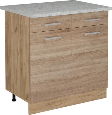 Image de Meuble cuisine Vicco R-Line Sonoma 80cm PT Marbre, Model 53321