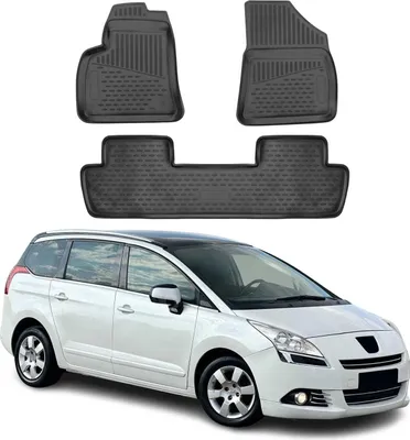 Immagine prodotto di 2009-2017 Peugeot 5008 MK1 Tappetini TPE Nero 4 pz