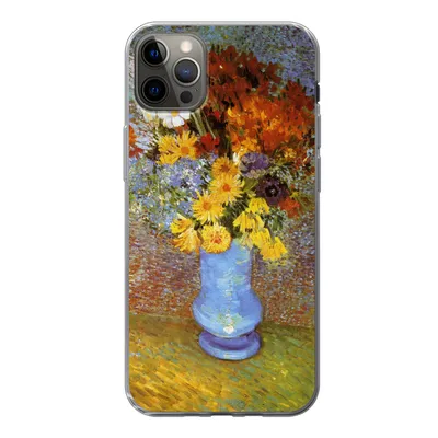 Produktbild von MuchoWow® Handyhülle Schutzhülle Hülle für iPhone 13 Pro Max Vase mit Gänseblümchen und Anemonen - Vincent van Gogh Silikon Softcase Handy Hülle - Mobiltelefon