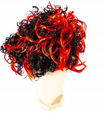 Produktbild von Bunte Partyperücke Kurzhaar Bob - Auffälliges Kostüm Accessoire für Fasching & Karneval
