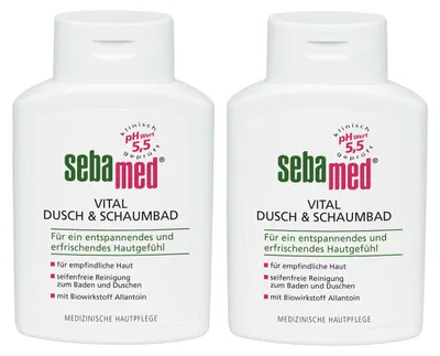 Obrázek produktu pro Sebamed Vital Sprcha a pěna do koupele pro citlivou pokožku 400ml balení 2 ks