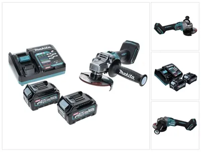 Image de Makita GA 005 GD2 Meuleuse d'angle sans fil 40 V max. 125 mm Brushless XGT + 2x batterie 2,5 Ah + chargeur