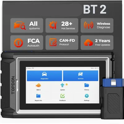 Image de Scanner OBD2 - Lecteur de codes d'erreur automobile - Outil de diagnostic - Lecteur de codes de diagnostic - Lecteur sans fil Wi-Fi