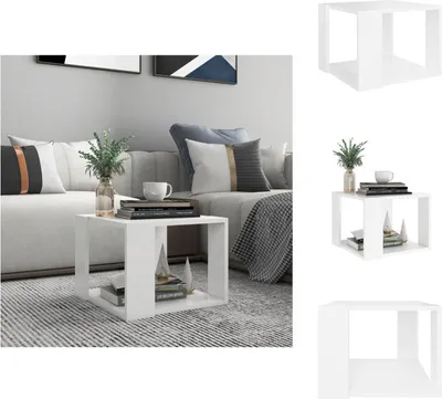 Produktbild von vidaXL Couchtisch Weiß 40x40x30 cm Holzwerkstoff - Couchtische
