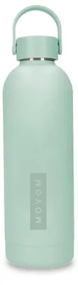 Edelstahl-Trinkflasche, grün, 500 ml, 7 x 23 cm, isoliert