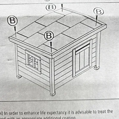 Image de Kerbl Katzenhaus Rustica Katzenhütte aus Holz Schwingtüre mit Lamellen