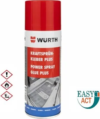 A spray can of Würth Kraftsprühkleber Plus.