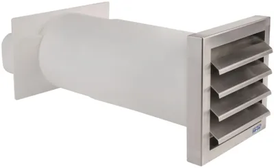 Obrázek produktu pro Ploché potrubí 222x89mm, teleskopický nástěnný box 350-680mm, větrání kuchyně