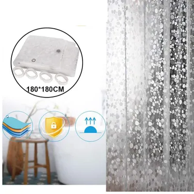 Produktbild von Kieselsteinen Duschvorhang 180x80Wasserdicht
