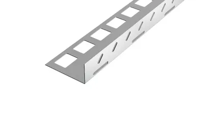 Obrázek produktu pro DL15 kačírková lišta s drenážními otvory ACARA, nerez V2A, 60 mm, 2,5 m