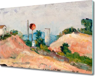 Produktbild von Coloray Hackbrett Herdabdeckplatte 80x52 cm Küchenbrett Kochplattenabdeckung Schneidebrett - Die Bahnschneide Cézanne