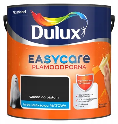 Produktbild von Latexfarbe Innen matt Schwarz auf Weiß 2,5L - abwaschbar, fleckabweisend für Wand & Decke