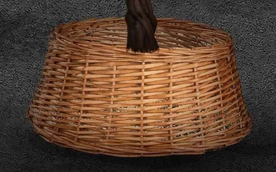 Produktbild von DECOLED Weidenkorb, Durchm. 62 cm, Höhe 29 cm