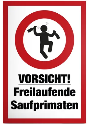 Productafbeelding van Grappig Bord 'Sauf Primates' 30 x 20 cm