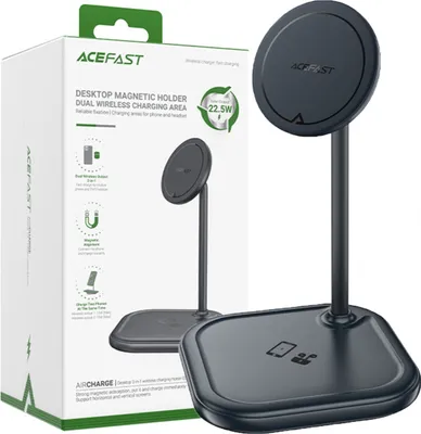 Obrázek produktu pro Acefast Bezdrátová nabíječka Qi 15W pro Iphone Airpods Stojan Grey